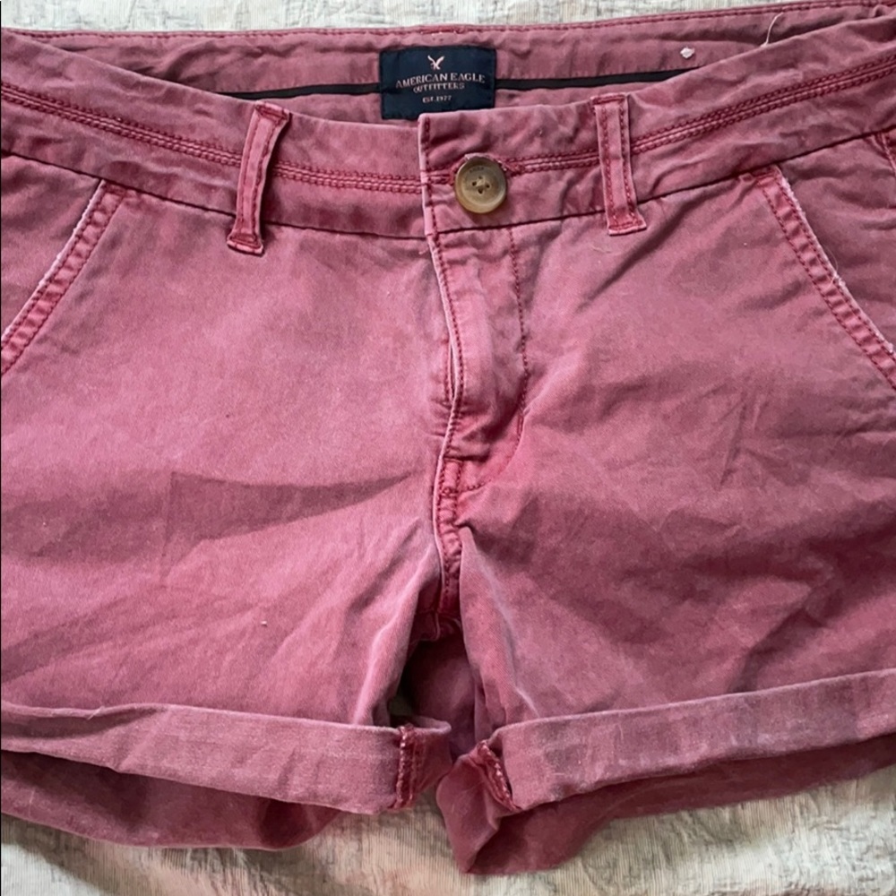 American Eagle Maroon Shorts